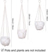 3 Pack 3 35"/29"/23" YIBOT Macrame Plant Hanger Indoor Hanging Planter for Plants Holder with Hooks, Size No Tassels