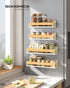 4 Pack, 2 2 UKCS062WD01 SONGMICS Magnetic Spice Rack for Refrigerator, Large and Small Kitchen Magnetic Shelves