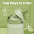 40 oz 2-in-1 24 Insulated Water Bottle with Straw: Meoky Stainless Steel Metal Water Bottle with Lid - Leak Proof, Cold