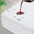 Queen Mattress Protector, Waterproof Cooling Mattress Pad Cover, Bamboo Fabric, Fitted 8-18 inch Deep Pocket