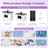 3 2600 +2000ml/0.53+0.7gal Lifewit Pcs Laundry Pods Container with Bamboo Lid, Dryer Sheet Holder, Laundry Room