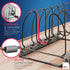 Compact Pan & Pot Lid Organizer Rack with 6 Adjustable Dividers, Steel Single Rack for Kitchen Cabinet, No Assembly
