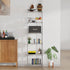 BestOffice 6-Shelf Adjustable Wire Shelving Unit, Metal Shelves, 11.8" D x 16.7" W x 63.6" H, Chrome