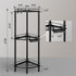 3 2 ELYKEN Corner Shower Caddy Standing, Tier Rustproof Metal Shower Organizer with Soap Holder, Floor Shower Corner