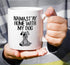 Retreez Funny Mug - Namaste Namastay Home with My Dog, 11 Oz Ceramic Coffee Mug - Sarcasm, Motivational Gift