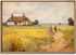 JCSMHVLA Natural Rustic Wall Art, Spring Landscape Prints Country Wildflower Canvas Artwork No Frame