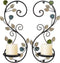JUCONSIN Wall Sconces Candle Holder Set of 2, Antique Multi-Color Leaf Branch Wall