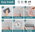 KaiwayInno 8 Pack Shower Caddy Adhesive Replacement, Strong Shower Shelf Adhesive Hooks for Corner Shelf Basket