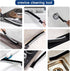 Hard Bristle Crevice Cleaning Brush - Effective Tool for Cleaning Small Gaps in Kitchen, Toilet, and Windows (9), Black