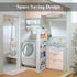 Laundry Room Organizer, Mobile Shelving Unit with 5 Large Storage Baskets for Narrow Spaces