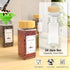 Agotglmi 24 355 2 Pack 11'' 21'' Countertop Spice Jars with Spice Drawer Organizer, Spice Labels, Expandable From