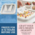 2 Frozen Rolled Ice Cream Maker Kit, DIY Ice Cream Roll Tray with Scrapers, No Electricity Required, Stainless Steel