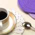 Pot Holders Set, 100% Pure Cotton Thread Weave Hot Pot Holders, Stylish Coasters, Set of 3, Diameter 7 Inches