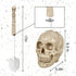 Set Set,Space Toilet Brush and Holder for Bathroom,Skullduggery Skeleton Gothic Bathroom Decor Toilet Bowl Brush Saving