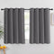 NICETOWN Blackout Curtain Panel for Bedroom, Thermal Insulated Solid Grommet Drape (1 Panel, 52 by 45 inches, Grey)