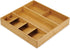 Joseph Joseph DrawerStore Compact Utensil Organizer For Kitchen Drawer Silverware, Flatware Tray, Large, Bamboo by Joseph Joseph