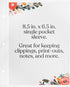 Jot & Mark Binder Page Protectors for 4x6 Recipe Cards or Photos (25 Count) | Crystal Clear Plastic Sleeves