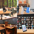 Acrylic Book Stand, 10 Pack Plastic Display Easel with Ledge, Clear Tablet Holder for Pictures, Albums, Books, Artworks