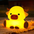 YuanDian Highland Cow Night Light, Squishy Silicone Lamp.Rechargeable, Dimmable with Timer, Touch