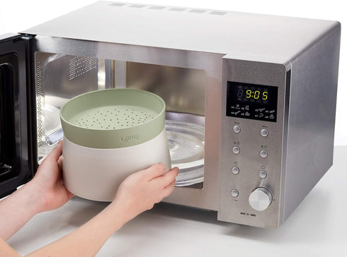 Lekue Microwave Rice, Grain & Quinoa Cooker, 1 Liter, One Size, Green