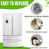 Compatible LED Light Bulb for GE Refrigerator, WR55X11132 WR55X25754, Chrome Color Cover Light Kit
