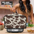 Brown Cow Print Durable Slow Cooker Cover, Dustproof Wear-Resisting Cover for Most 6-8 Quart Slow Cookers