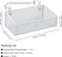 MATIMASU Bedside Caddy Hanging Storage Basket Beside Shelf Metal Organizer for Collage Dorm Bunk Bed,Hospital Bed,Baby