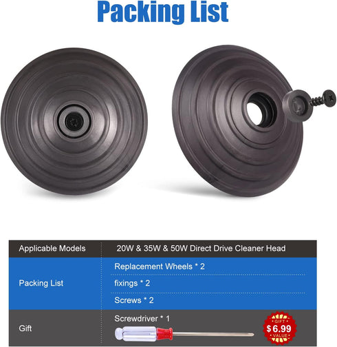 Replacement Ball Wheel Parts for Dyson Vacuum Cleaner - Compatible with V6, V7, V8, V10, DC58, DC59, DC62