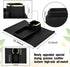 Tessco 2 Pack Couch Cup Holder, Anti Slip Recliner Table Tray for Couch Armrest, Black