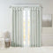 Madison Park Emilia Faux Silk Curtain, 120"L x 50"W, Dusty Aqua, Room Darkening, DIY Twist Tab Top