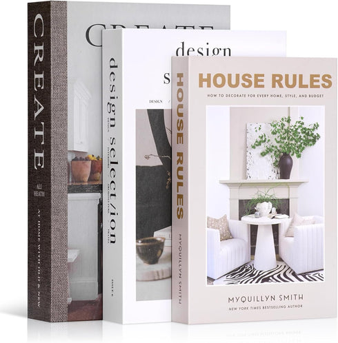 Decorative Fake Books for Home Decor, Large Faux Coffee Table Book Boxes