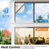 Coavas One Way Window Privacy Film See Out Not in Heat Blocking Window Tint for Home Reflective Sun Blocker House Removable Window Insulation Non-Adhesive Anti-UV Window Coverings Black 17.5x78.7 in