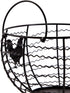 Juvale Wire Egg Basket Countertop Organizer, 8.2 x 8.2 x 4.9 in Black Iron - Rustic Style