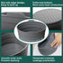 Slow Cooker Liners, 1 PCS Grey Foldable Reusable Silicone Cooking Liners for Crock-Pot & Hamilton Beach 6-7 QT,