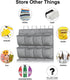 homyfort Over the Door Shoe Organizer, Hanging Rack with 24 Extra Large Fabric Pockets for Closet, Grey 61.4''x22''