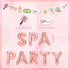 LaVenty 2 PCS Spa & Party Balloons Banner for Spa & Birthday Theme Decoration