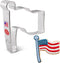 Flag Cookie Cutter, 4.75", Made in USA by Ann Clark