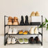 Shoe Rack Organizer, 3-Tier Reversible Metal Space Saving Shoe Storage Shelf -