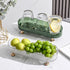 Small Bathroom Trays for Counter - Countertop Makeup Organizer Tray for Vanity, Clear Perfume and Cosmetics Tray