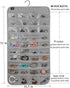 Hanging Jewelry Organizer, 80 Pocket Accessories Organizer for Holding Jewelries