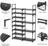 8-Tier Closet 26-32 15 ROJASOP Shoe Rack Organizer, Metal Shoe Rack for Entryway Garage, Pairs Tall Shoe Boot Storage