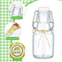 20 Pack Favors(2 oz,Clear) Queekay Mini Swing Top Glass Bottles for Vanilla Extract Homemade Olive Oil Bottles