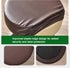 Set 2, 16-18 Inch FUANGUI Bar Stool Covers Round of Waterproof PU Bar Stool Seat Covers with Elastic Bands,Bar Stool