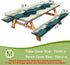 HobbLab Rv,72in,Green Picnic Table Cover with Bench Covers Portable Table Cloth Built-in Storage Pocket Fitted