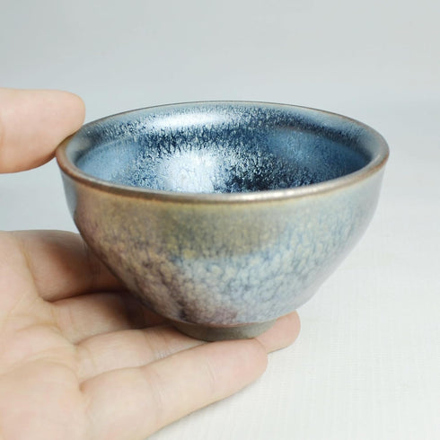 Janzhan Chinese Kungfu Teacup 120ml Tea Bowl Temmoku Jianzhan Cup (4oz)
