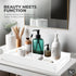 KHUBVIX 1510" Countertop White Tray with Cut Handles - Spill Proof Decorative Tray is an Ideal Organizer for Living