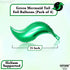 KatchOn Mermaid Tail Balloon - 25 Inch, Pack of 6 | Foil Curve Balloon for Garland | Green Mermaid Birthday Decorations