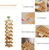 3 Comeon Shoes Rack for Front Door,Space Saving Wooden Shoes Organizer Entryway Corner Folding Shoe Shelf ([Primary