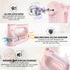 Electric Hand Mixer with Stainless Steel Whisk and Dough Hook - Handheld Mixer for Baking Cakes, PINK