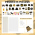 Adult 60th Birthday Photo Booth Props, 41Pcs for Her Him, Gold and Red Decorations, Party Supplies